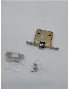Amig - Picaporte Unificado para Puertas de Madera | Cerradura para Puerta Interior | Cierre de Embutir de Acero Latonado | Entra 2