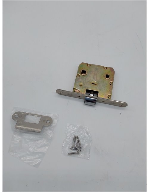 Amig - Picaporte Unificado para Puertas de Madera | Cerradura para Puerta Interior | Cierre de Embutir de Acero Latonado | Entra