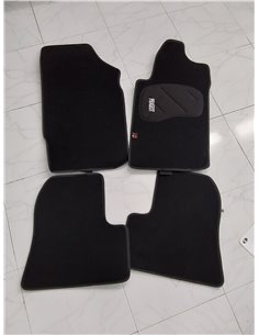 Juego de Alfombras de Moqueta a Medida Premium Negro para Peut 206 de 1998 a 2012.        2