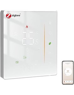 MOES Zigbee Termostato Calefacción para Suelo Radiante de Agua,Termostato Inteligente Programmabile,Compatible con Alexa Echo/Go