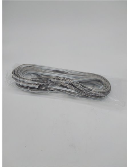 EMUCA Burlete Adhesivo con Cepillo de Altura 7mm, guardapolvo Adhesivo para Puertas y Ventanas, Rollo de 10m, Gris       
