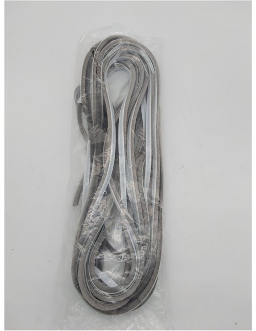 EMUCA Burlete Adhesivo con Cepillo de Altura 7mm, guardapolvo Adhesivo para Puertas y Ventanas, Rollo de 10m, Gris       