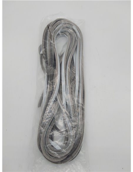 EMUCA Burlete Adhesivo con Cepillo de Altura 7mm, guardapolvo Adhesivo para Puertas y Ventanas, Rollo de 10m, Gris       