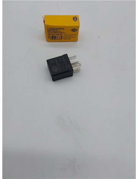 HELLA Relé, corriente de trabajo - 12V - 4polos - contacto conmutador - Cant.: 1 - 4RA 933 766-801       