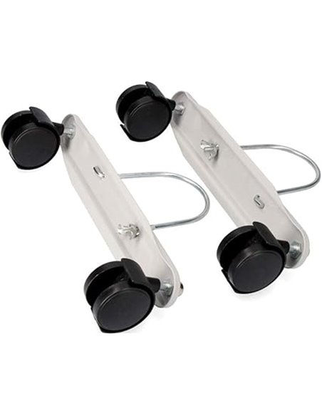 Set de recambio para soportes y ruedas de radiadores, incluye piezas grises, ideal para reparación y mantenimiento de calefacció