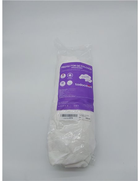 Todocama - Protector de colchón/Cubre colchón Ajustable, de Rizo, Impermeable y Transpirable. (Todas Las Medidas Disponibles). (