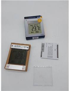 Termómetro de ventana digital TFA Dostmann Vision, 30.1025, pantalla grande con temperatura exterior, L 97 x An 22 x Al 105 mm   2