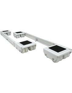 Rodillos extensibles Select Hardware para muebles para electrodomésticos, carga máxima de 545 kg, longitud ajustable de 40 a 63,