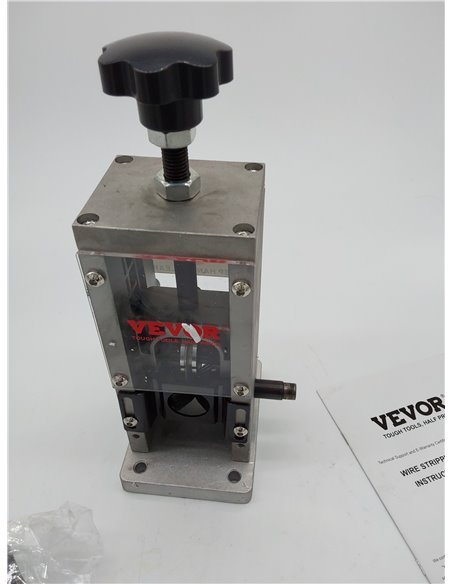 VEVOR Pelacables Manual Marco de Aluminio Peladora de Cable Rango de Calibre de 1,5-25 mm Peladora de Alambre Manual Referencia 