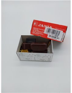 KOTARBAU® Cerrojo de puerta adicional 50/60 mm, Cerrojo con cilindro exterior, Marrón, Cerrojo con pomo giratorio, Cerrojo de se 2