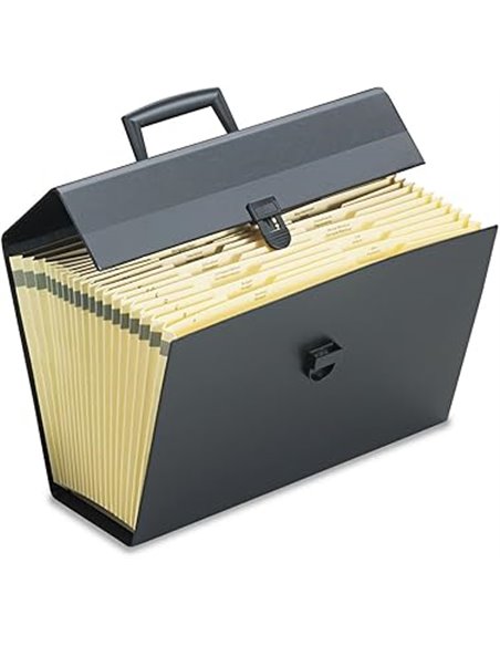 Pendaflex Portafile - Organizador expandible, 15 1/8 x 10 5/8 pulgadas, negro (01156)       
