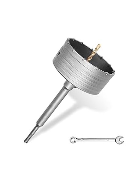 Juego de brocas SDS Plus de 105 mm, rosca M22 SDS Plus, adaptador de 220 mm y broca de centrado de 8 x 110 mm, para mampostería,