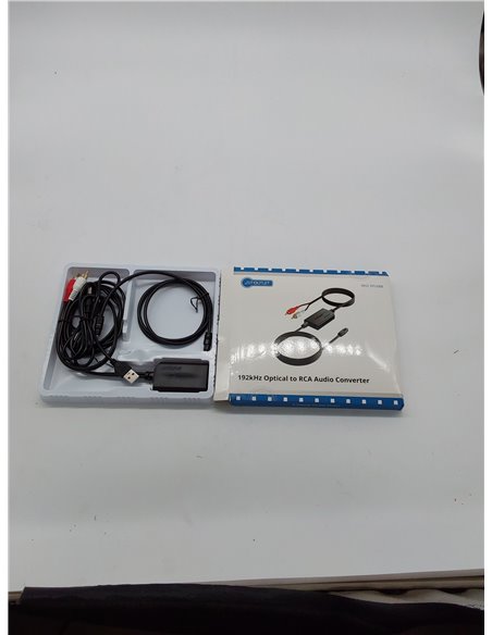 AUTOUTLET 192kHz Conversor Audio Digital Analóg SPDIF a RCA Convertidor de Audio Digital a Analógico conector RCA Macho       