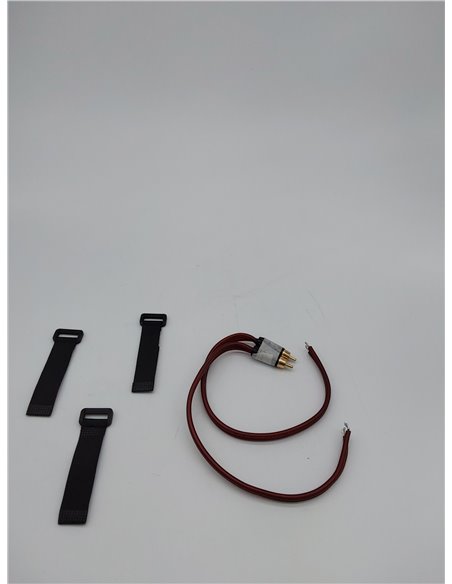 MKBKLLJY Cable de altavoz RCA a cable desnudo de 1 pie 16 AWG, cable rojo positivo, carcasa de cobre puro, enchufe chapado en or