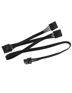EMSea Cable adaptador de 6 pines a 3 x 4 pines IDE Molex, cable adaptador de corriente para disco duro compatible con la fuente 