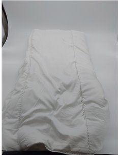 Todocama - Edredón/Relleno nórdico de Fibra antiácaros, Otoño-Invierno, 300 g/m², Color Blanco, 80 x 160 cm        2