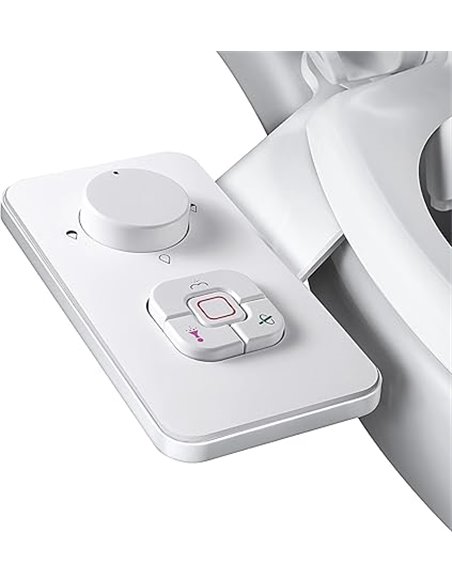 SAMODRA Bidet No Eléctrico para Inodoro, Adaptador Doble Boquilla con Chorro de Agua - Duchas Higienicas para WC       