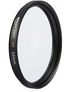 Amazon Basics - 52 mm Filtro de Protección UV Circular para Imágenes Más Claras, Protege contra el Polvo, la Suciedad y los Arañ