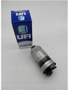 UFI Filters, Filtro Gasoil 24.391.00, Filtro de Combustible Diésel de Recambio, Apto para Coches, Apto para Modelos como Audi, F 2