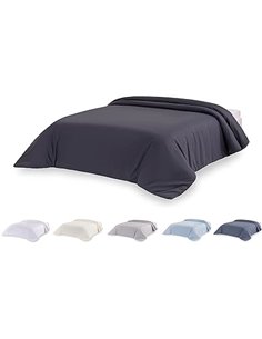 Todocama – Funda nórdica de Microfibra para edredón de Tacto Extra Suave. (Gris Oscuro - Cama 80/90-150x220cm).       