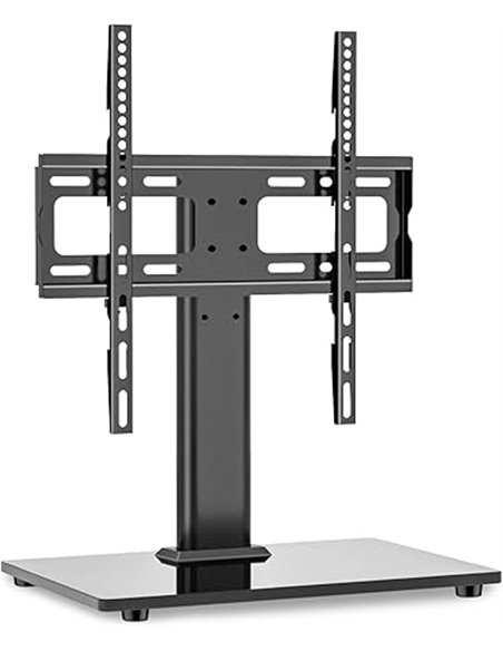 RFIVER Soporte TV Pie de Mesa Giratorio & Altura Ajustable para 26 a 55 Pulgadas Plana Curva Television Pantallas - Universal Te