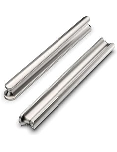 9BUILD 10 Piezas Níquel Cepillado Tiradores Cocina Distancia del Agujero 128mm Tiradores Armarios Tiradores Cajones Baño Dormito