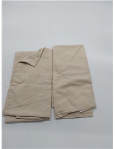 Dreamzie Fundas de Almohada (Juego de 2) - para Las Almohadas 60 x 60 cm, Beige, Microfibra (100% Poliéster) - Fundas de Cojines 2