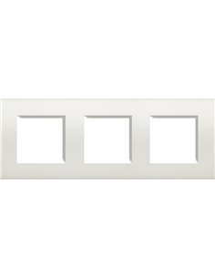 bticino 448148023 placa Triple Horizontal       