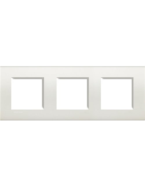 bticino 448148023 placa Triple Horizontal       