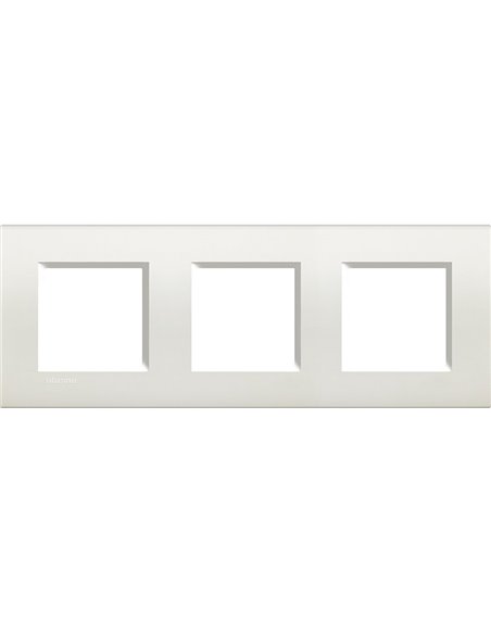 bticino 448148023 placa Triple Horizontal       