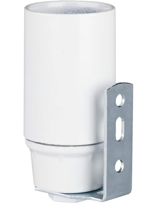 Legrand, Portalamparas, Casquillo E14, Fijación mural, Color Blanco       