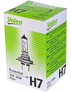 Valeo 032009 Lámpara halógena, H7, Essential, Color Plata, 1 Unidad       