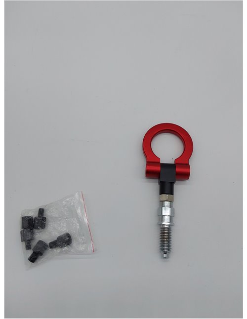 Kit de anillo de remolque universal para remolque de coche, kit de gancho de remolque delantero de aleación de aluminio para rem