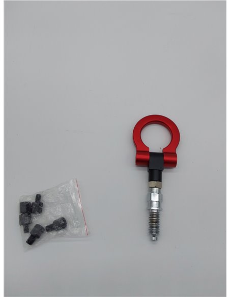 Kit de anillo de remolque universal para remolque de coche, kit de gancho de remolque delantero de aleación de aluminio para rem