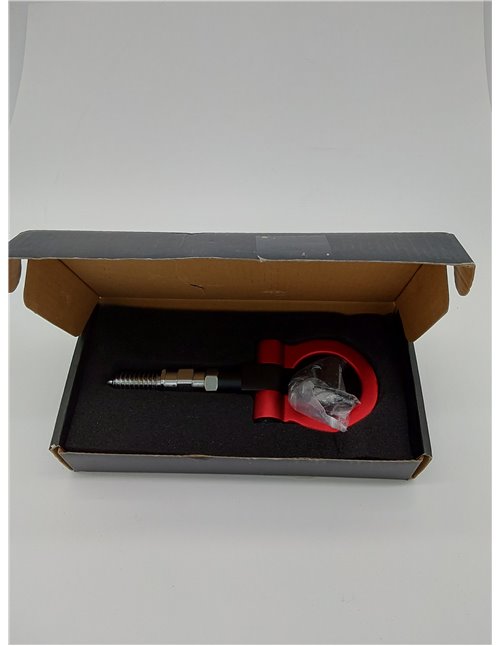 Kit de anillo de remolque universal para remolque de coche, kit de gancho de remolque delantero de aleación de aluminio para rem