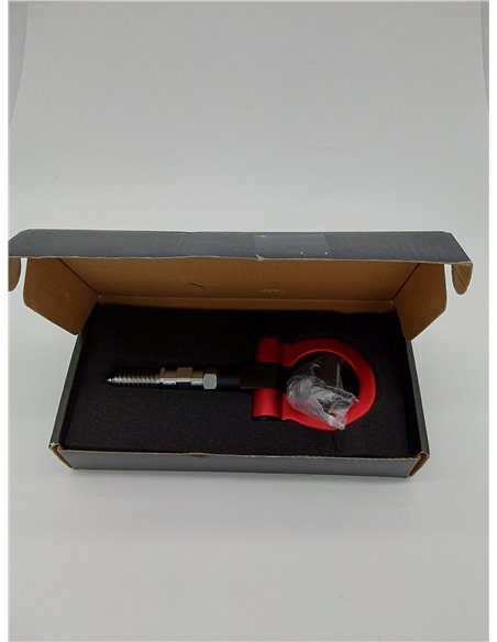 Kit de anillo de remolque universal para remolque de coche, kit de gancho de remolque delantero de aleación de aluminio para rem