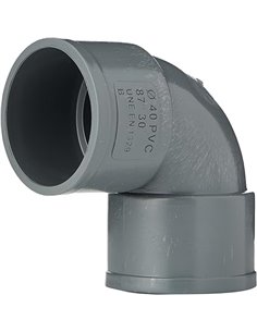 Anzapack 855552X - Codo Pvc Hembra-Hembra 87º 40 Mm.       