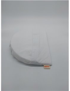 PEKITAS - Cojín Antireflujo Almohada Abdominal Inclinada Cuña 33 x 25 cm Embarazo, Color Blanco        2