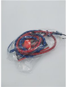 Bottari 18225, Cuerda elástica con ganchos de seguridad, 100 cm, 2 unidades        2