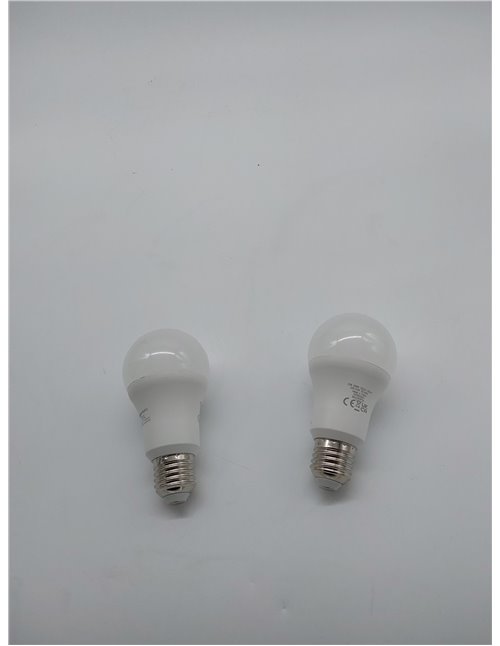 Amazon Basics - Bombilla rosca Edison LED E27, 13 W (equivalente a 100 W), blanco frío, no regulable, paquete de 2, CRI80       