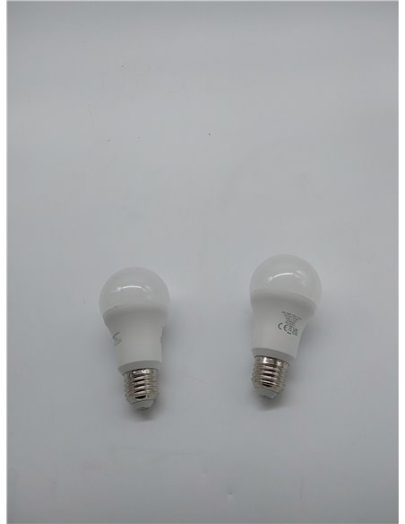 Amazon Basics - Bombilla rosca Edison LED E27, 13 W (equivalente a 100 W), blanco frío, no regulable, paquete de 2, CRI80       