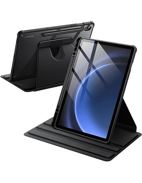 JETech Funda Giratoria para Samsung Galaxy Tab S9 FE 10,9 Pulgadas / S9 11 Pulgadas 2023 con S Pen Soporte, Carcasa Soporte Rota