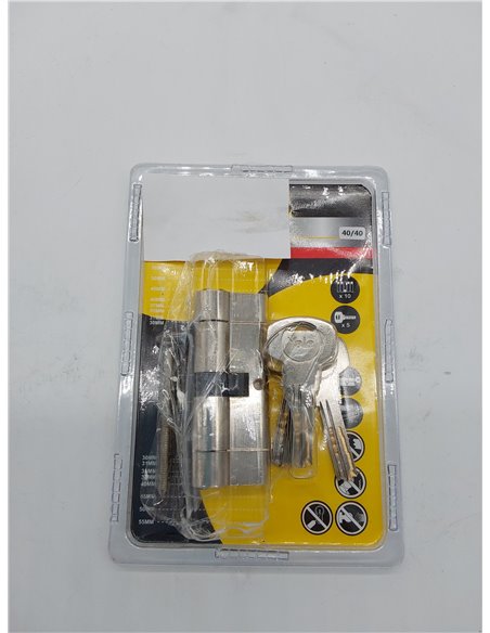 Yale YC2100 DB 40X40 YC2100-Cilindro de Cerradura Desmontable (40 x 40 mm, 10 pasadores, Exterior, Interior, Puerta de Entrada, 