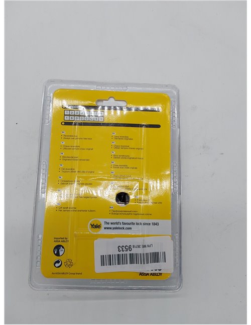 Yale YC2100 DB 40X40 YC2100-Cilindro de Cerradura Desmontable (40 x 40 mm, 10 pasadores, Exterior, Interior, Puerta de Entrada, 