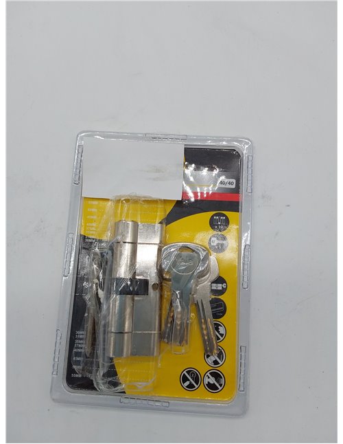 Yale YC2100 DB 40X40 YC2100-Cilindro de Cerradura Desmontable (40 x 40 mm, 10 pasadores, Exterior, Interior, Puerta de Entrada, 