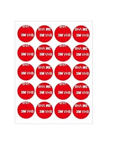 20 unidades de doble cara adhesiva de 3 m extra fuerte, cinta adhesiva de doble cara extrafuerte, 3 m, almohadilla circular tran