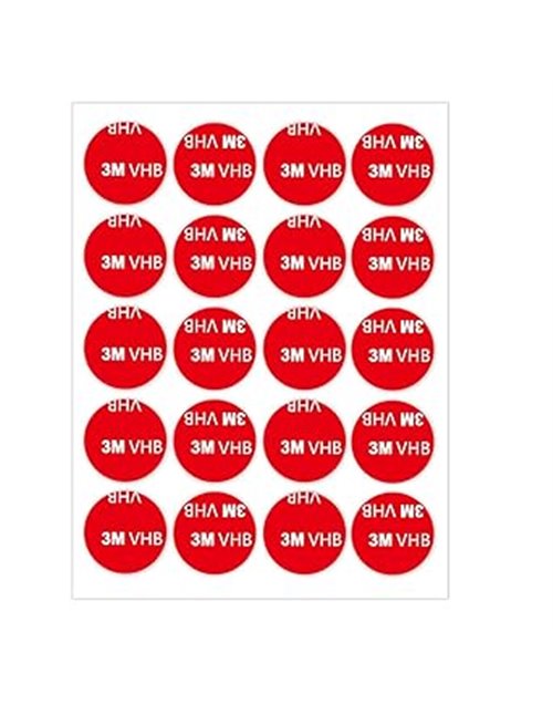20 unidades de doble cara adhesiva de 3 m extra fuerte, cinta adhesiva de doble cara extrafuerte, 3 m, almohadilla circular tran