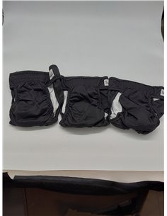 SlowTon Lava pañales para Perros, 3r Pack Pantalones para Perros fáciles de Quitar con Botones Ajustables, pañales para Perras R 2