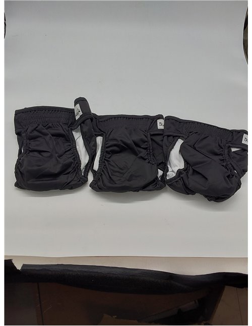 SlowTon Lava pañales para Perros, 3r Pack Pantalones para Perros fáciles de Quitar con Botones Ajustables, pañales para Perras R