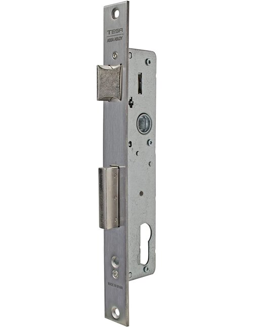 Tesa Assa Abloy 421038SSI Cerradura Monopunto De Palanca Deslizante Para Perfiles Metálicos Inoxidable Entrada 30 mm       